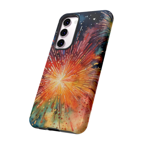 Summer Fireworks in Watercolor - Impact Resistant Phone Case